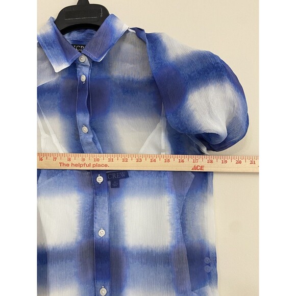 J.Crew Garçon classic shirt in crinkle cupro lightweight NWT Size 00 - Picture 10 of 12